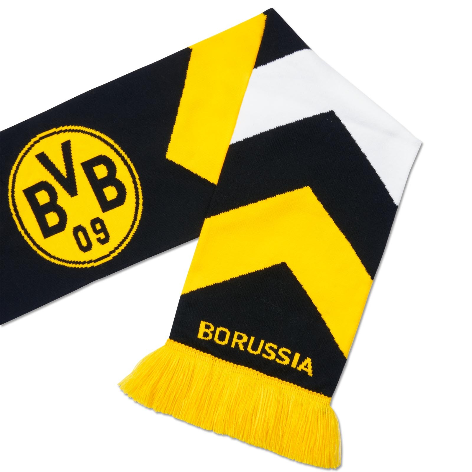 Écharpe De Voiture Borussia Dortmund BVB - Article Officiel Pour Supporters - Noir Et Jaune