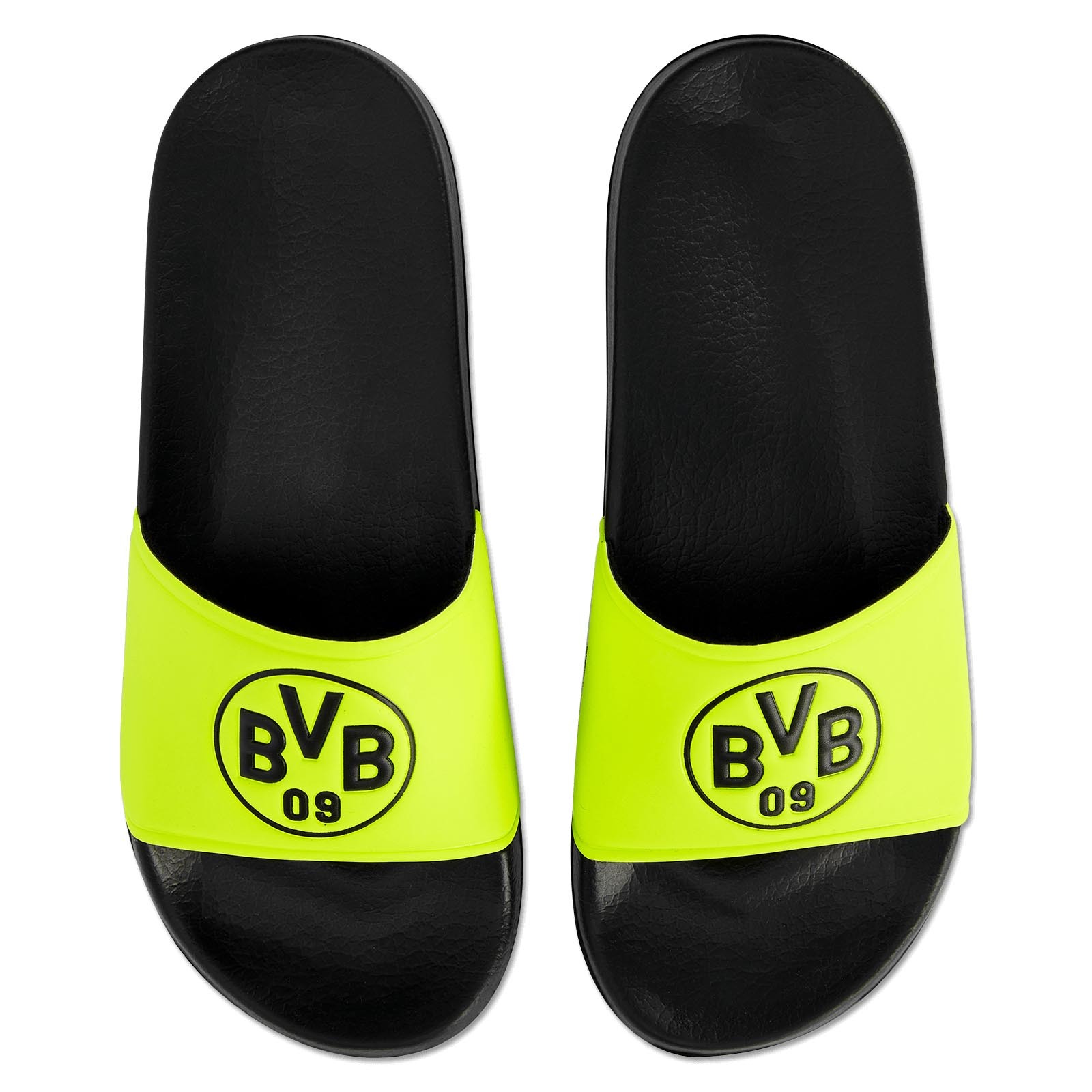 Borussia Dortmund Neon Shield Slidders Official Borussia