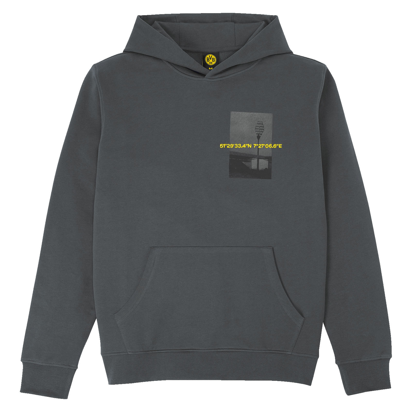 BVB Nostalgia Hoodie anthracite Official Borussia Dortmund Shop