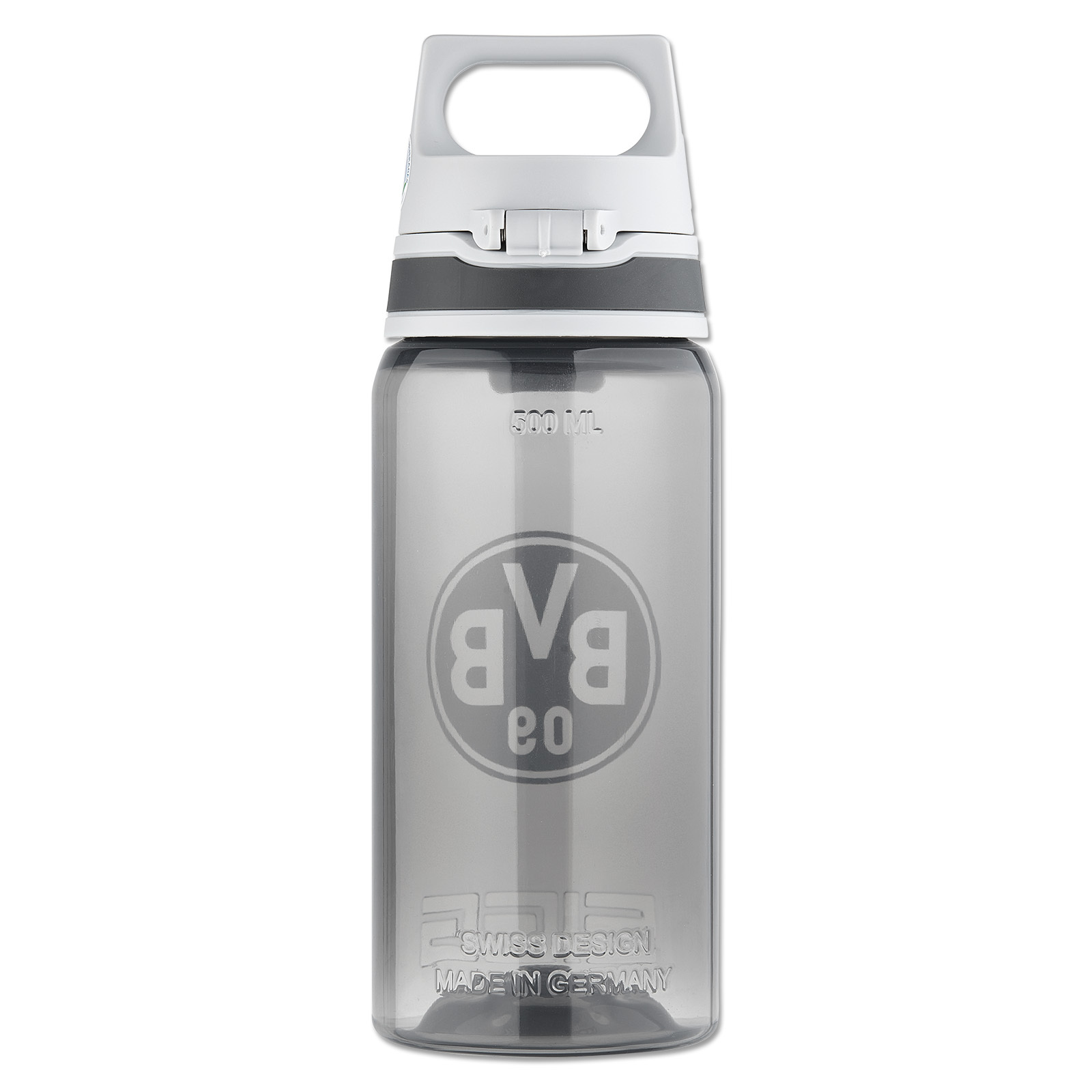 Borussia Dortmund Isolierflasche 0,5l – Thermoflasche Schwarz Mit BVB 09 Logo BVB Isolierflasche 0,5L