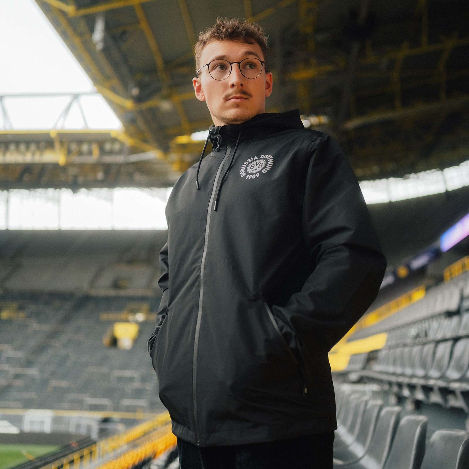 Veste Imperméable Avec Imprimé Au Dos Borussia Dortmund