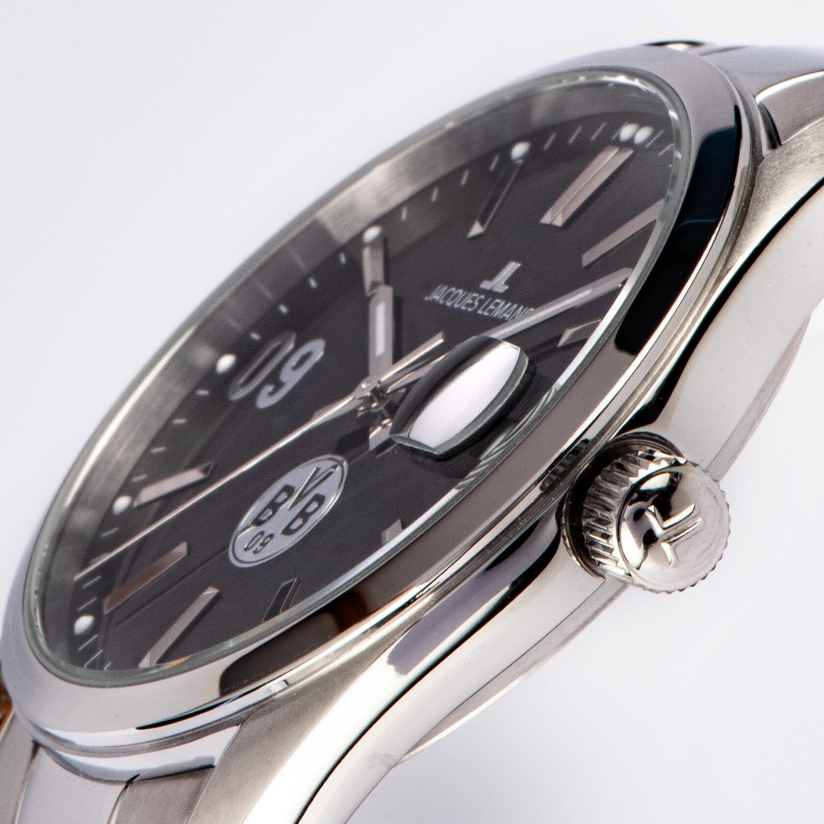 Borussia Dortmund Silver Watch With Metal Strap Official