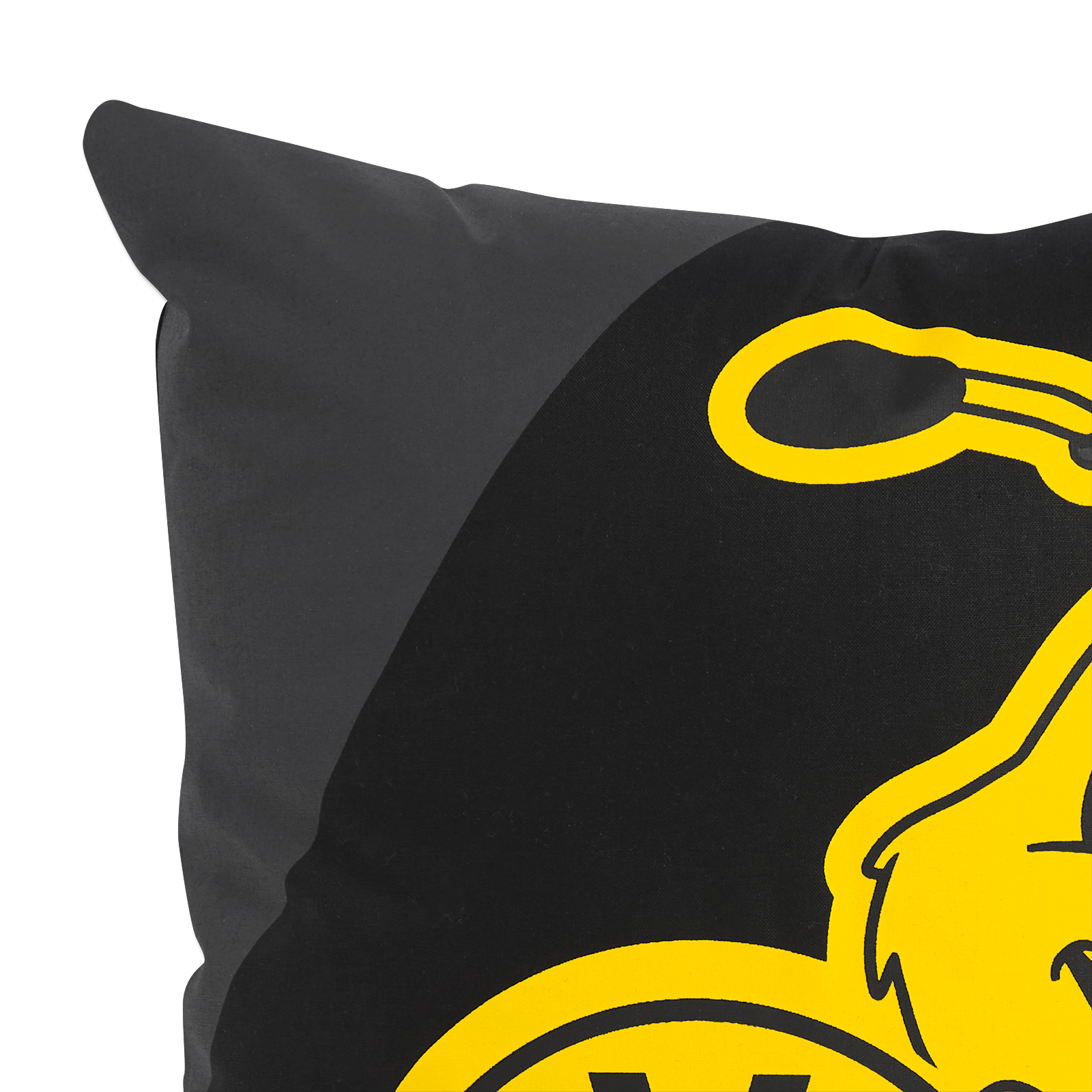 Borussia Dortmund Kissen & Kugelschreiber-Set – BVB-Emblem, 40x40 Cm, Schwarz/Gelb