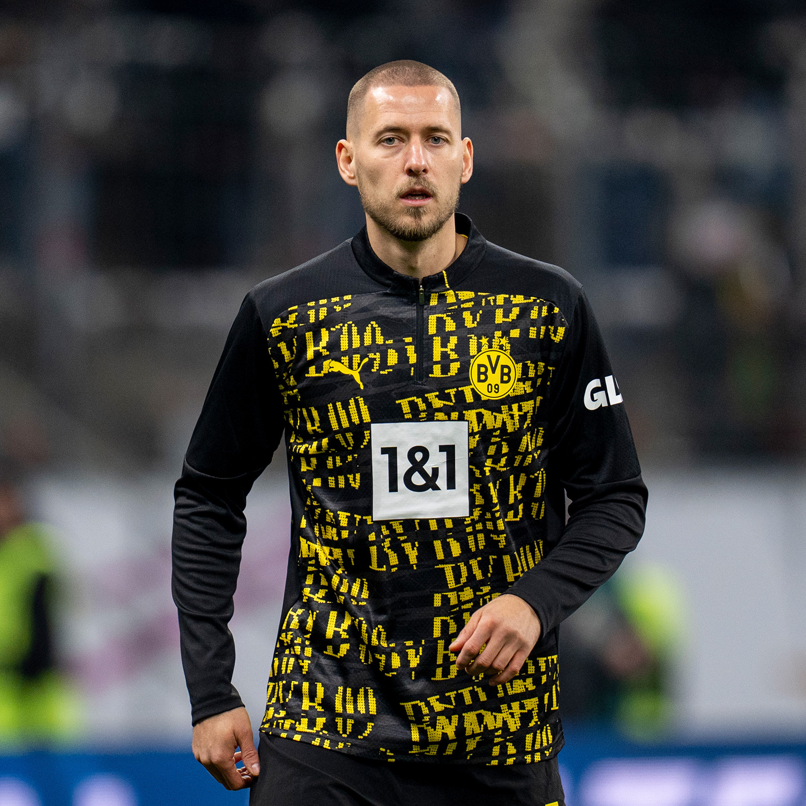 ★★PUMA★★ BVB Prematch LS Sweat Top 77420101 PUMA Borussia Dortmund Men's Prematch 1/4 Zip Top | Soccer