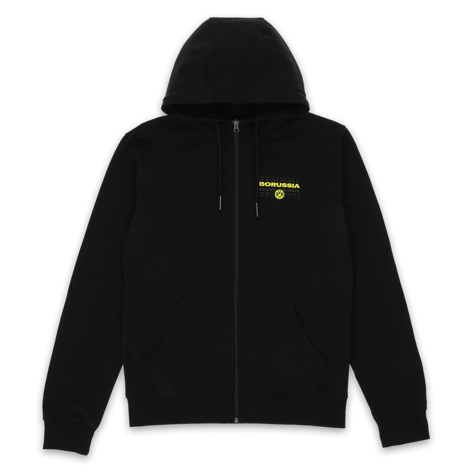 Borussia Dortmund Üniseks BVB Matchday Siyah Kapüşonlu Sweatshirt, Siyah, L Borussia Dortmund Üniseks BVB Matchday Siyah Kapüşonlu Sweatshirt, Siyah, L