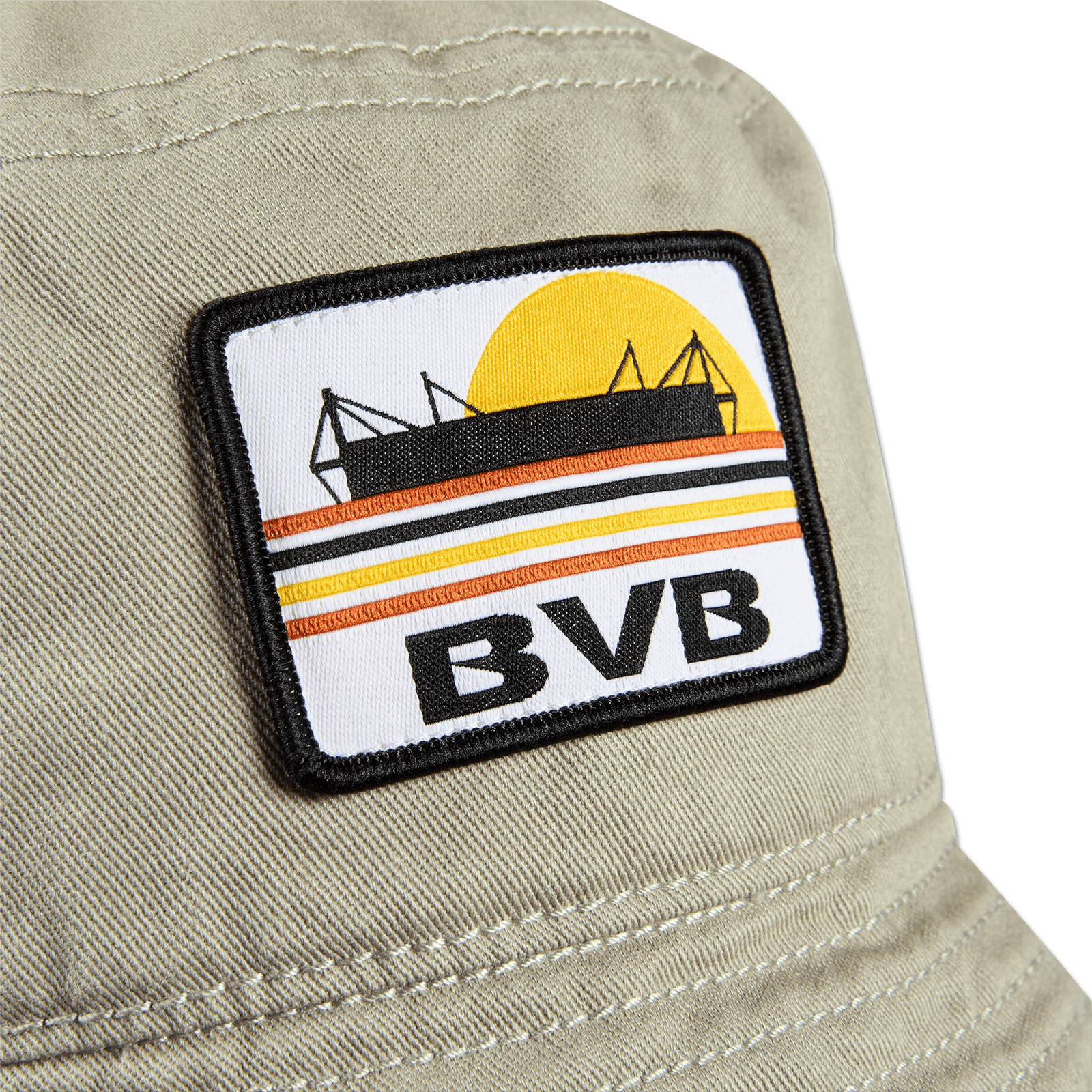 Borussia Dortmund Fischerhut Retro - Schwarzgelber BVB Sonnenhut Mit Gratis Aufkleber