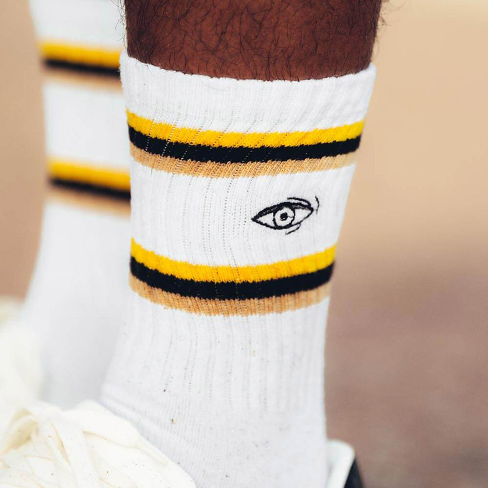 Borussia Dortmund BVB Calze da Tennis Calzini, Bianco, 43-46 (Pacco da 2) Unisex-Adulto
