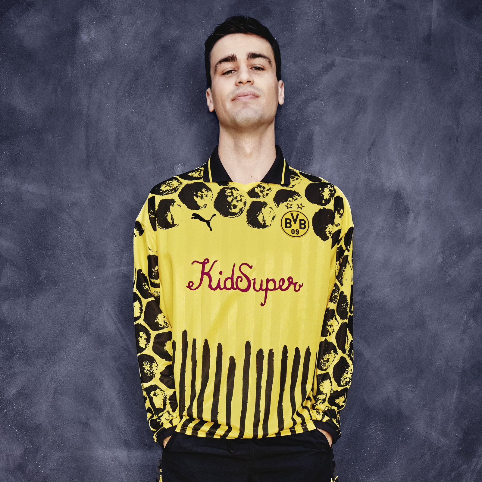 BVB KidSuper Retro T-shirt long sleeve - Official Borussia