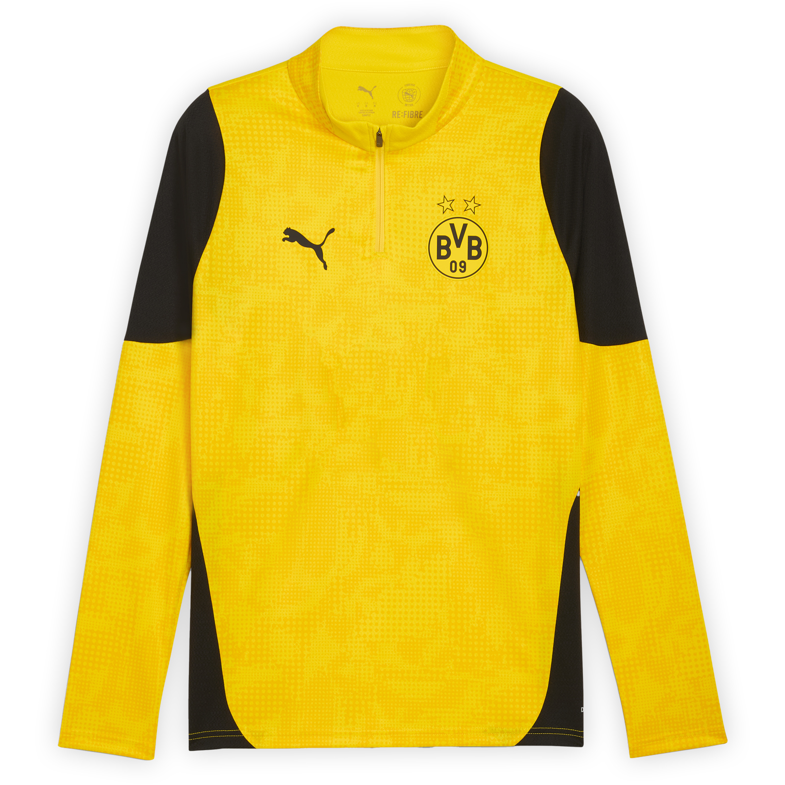 BVB Trainings-Zip-Shirt 25-26 gelb - ボルシア ドルトムント