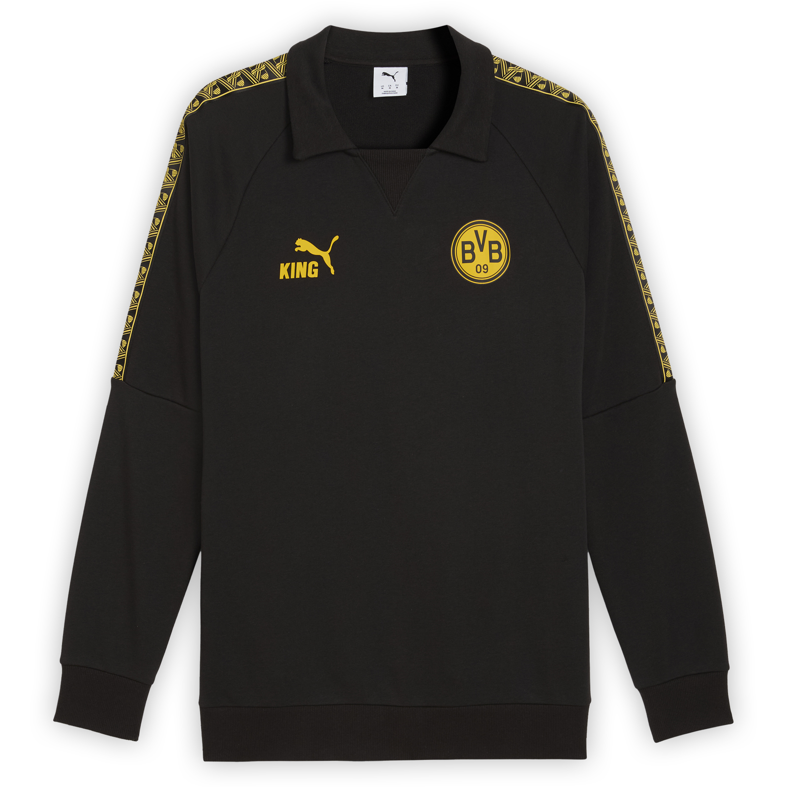 Borussia Dortmund KING Drill Black Sweatshirt Official Borussia
