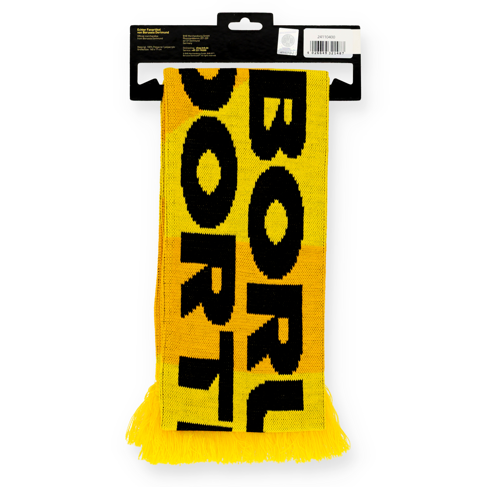 Borussia Dortmund Matchday I Scarf - Official Borussia Dortmund Shop