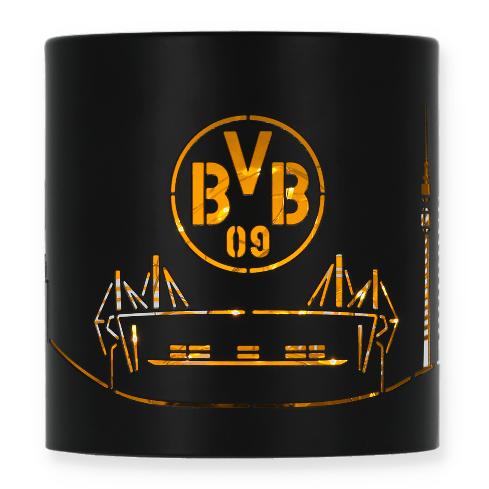 工芸品 BVB BVB Black Lantern with Skyline - Official Borussia Dortmund Shop