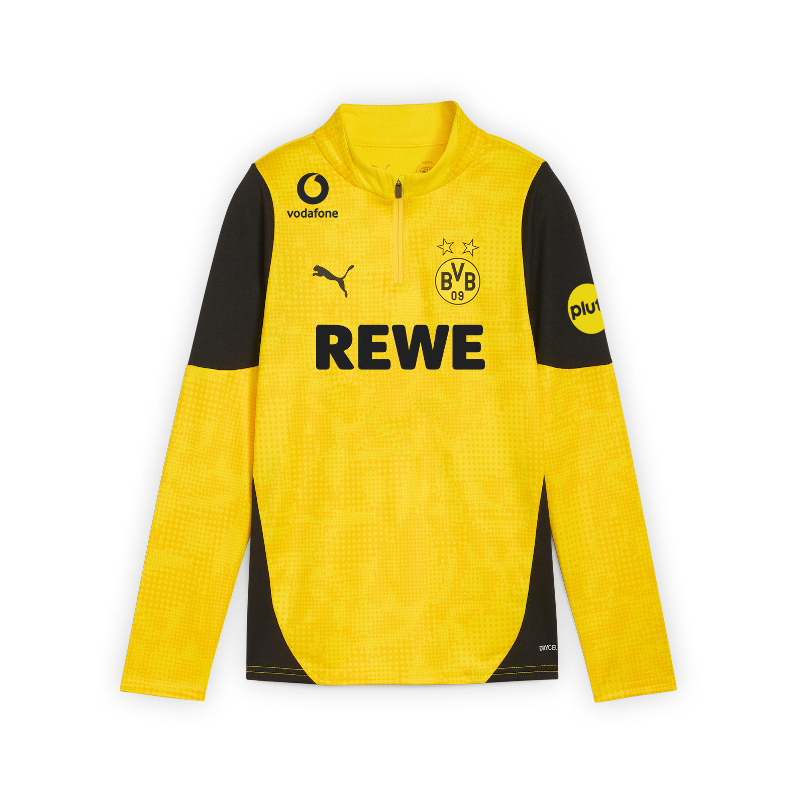 ドルトムント　トーニングウェア ドルトムント トレーニングジップシャツ 25-26 イエロー キッズ