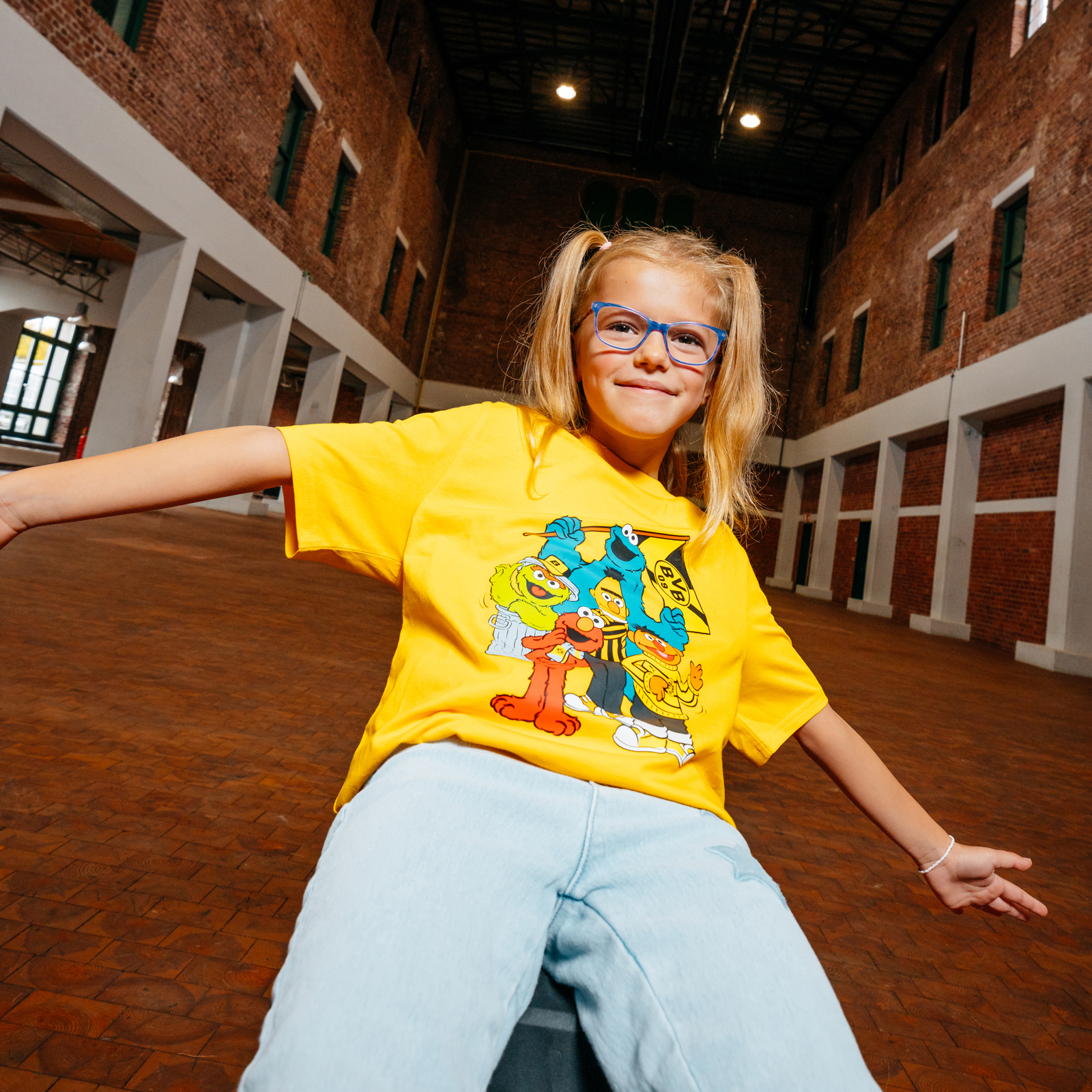 ドルトムント セサミストリート Tシャツ キッズ イエロー - ボルシア