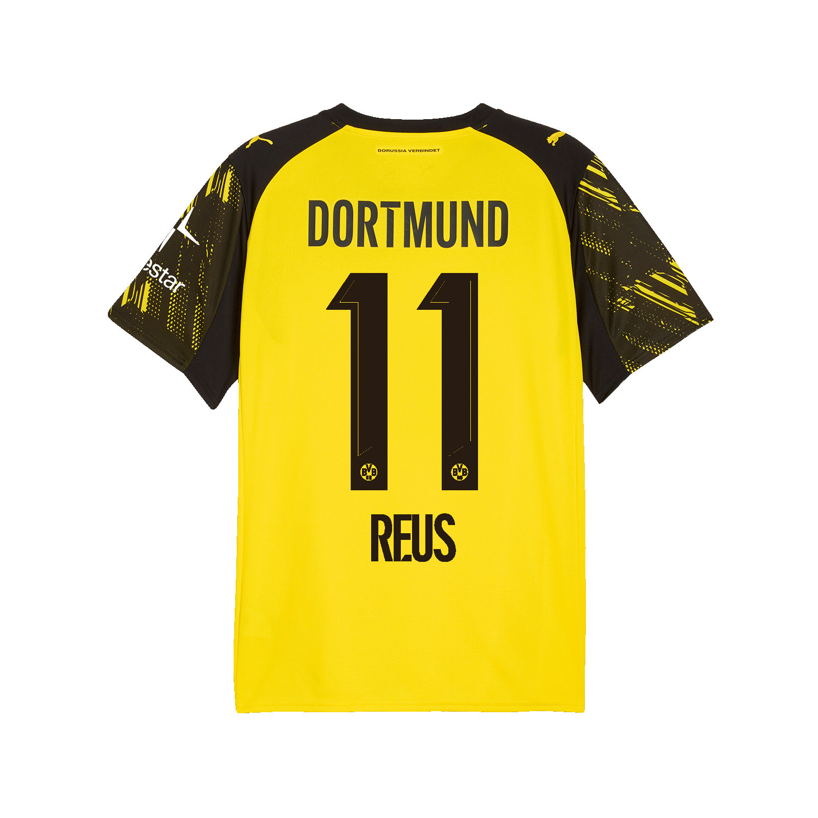 ボルシア・ドルトムント レウス 11 ジャージ Lサイズ マルコレウスの群れと公式BVBホームシャツ25/26 - ボルシア