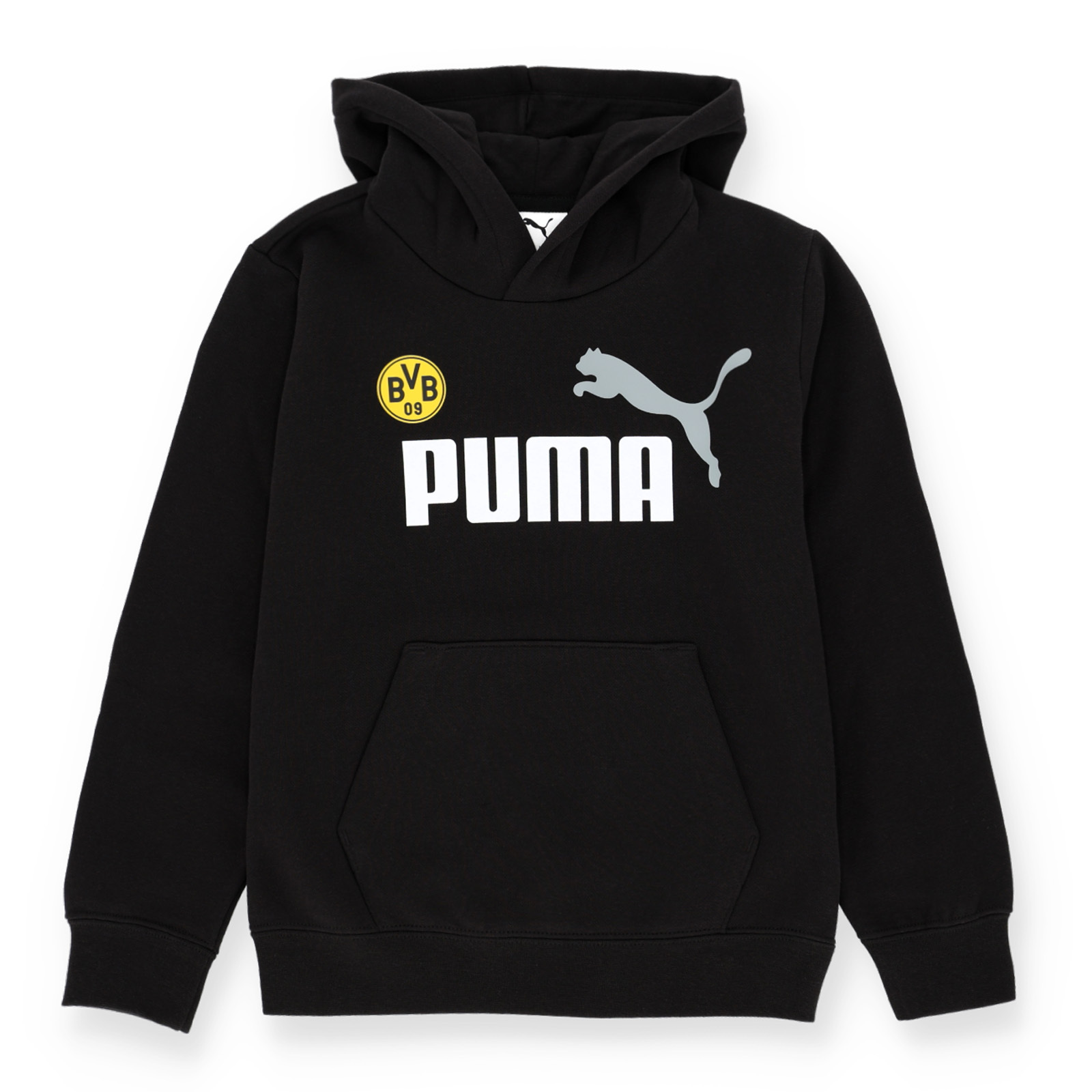 ドルトムント PUMA ロゴ フーディ ブラック キッズ - ボルシア