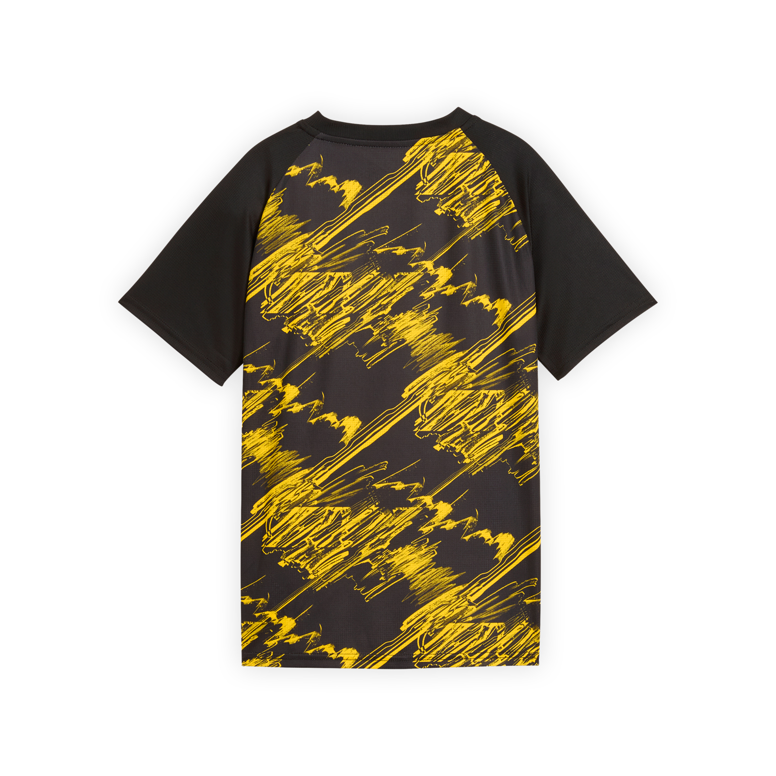 ドルトムント ウォームアップTシャツ ブラック&イエロー キッズ