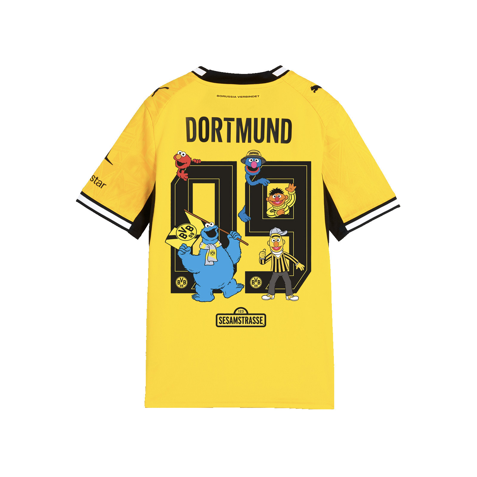 Borussia Dortmund Home Jersey 26-27 Sesame Street Kids - Official
