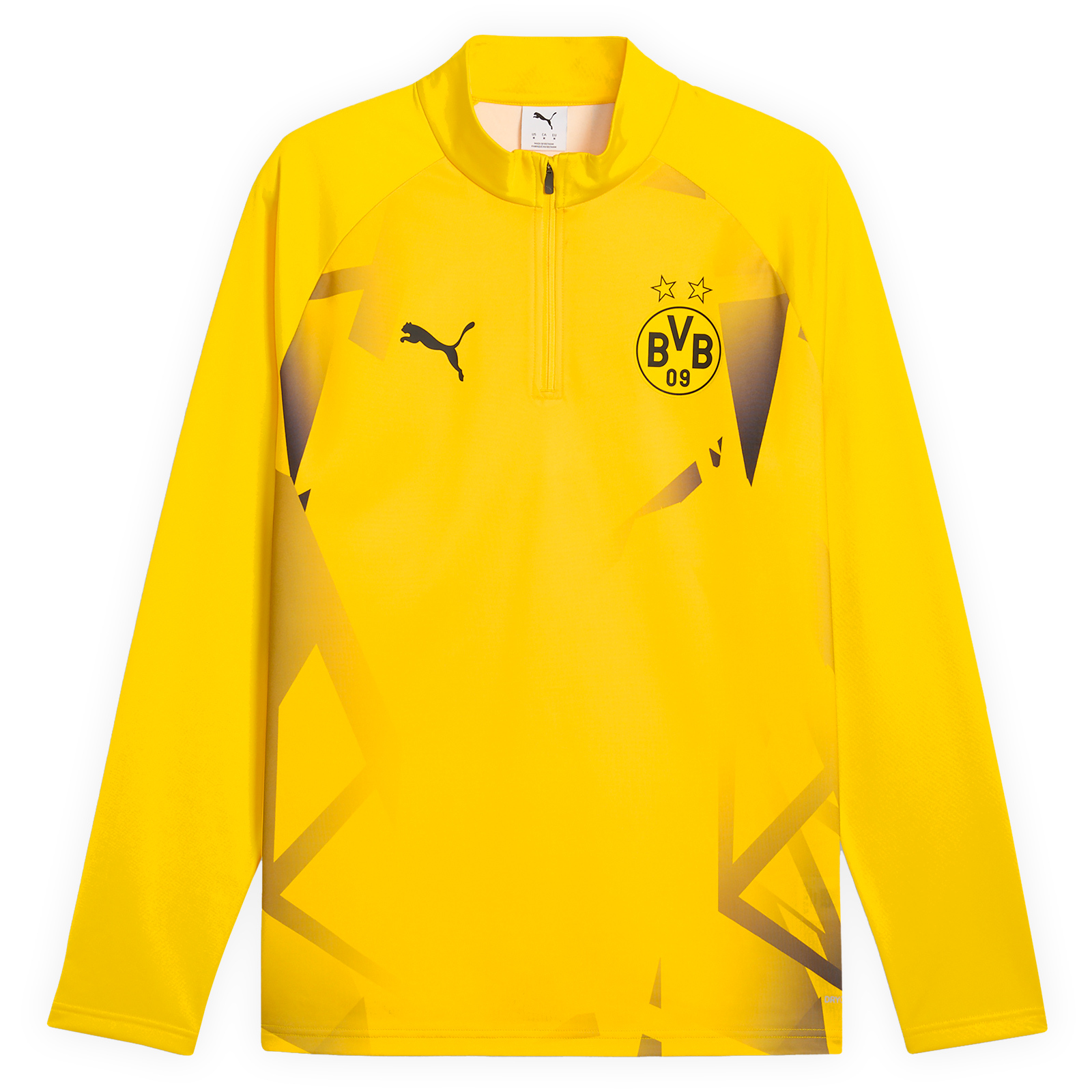 BVB Warm Up Zip-Shirt 26-27 gelb - ボルシア ドルトムント